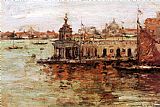 William Merritt Chase Canvas Paintings - Venice View of the Navy Arsenal